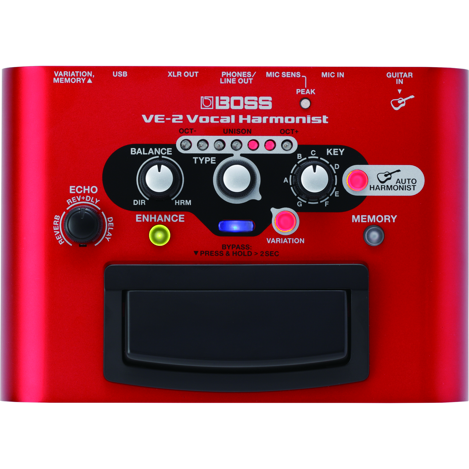 Boss Guitar Processors Boss VE-2 Vocal Harmonist and Effects Processor
