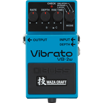 Boss Tremolo Pedals Boss Waza Craft VB-2W Vibrato Guitar Effects Pedal