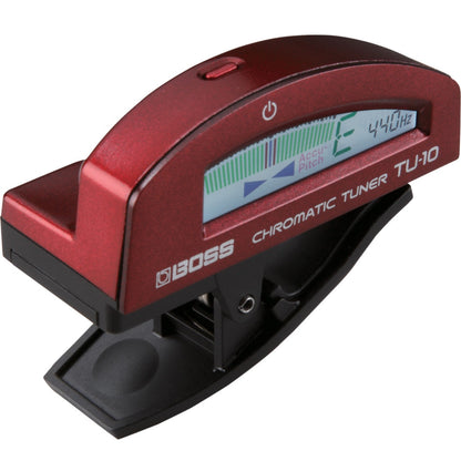 Boss Tuners Red Boss TU-10 Clip-On Chromatic Tuner 