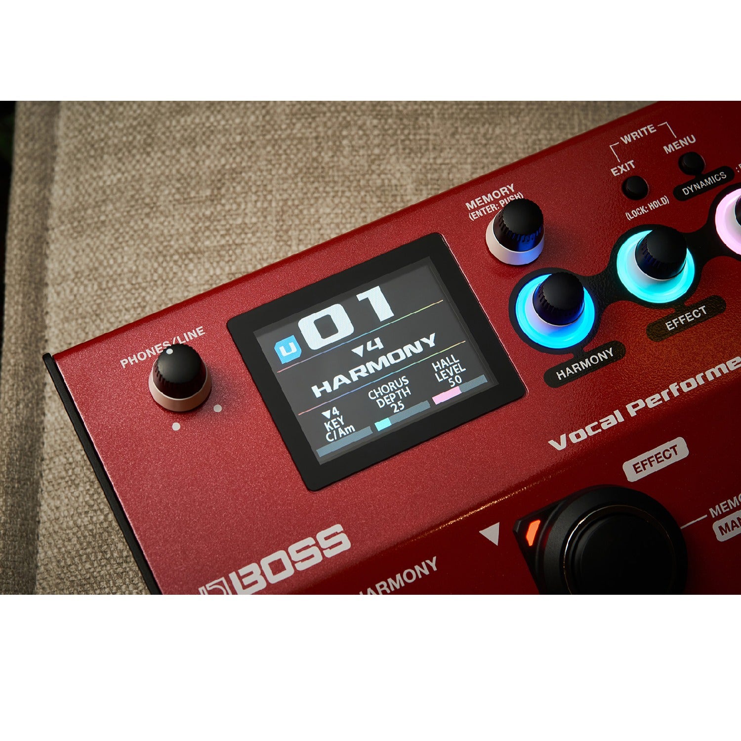 Boss Vocal Pedals & Processors Boss VE-22 Vocal Performer Effect Pedal