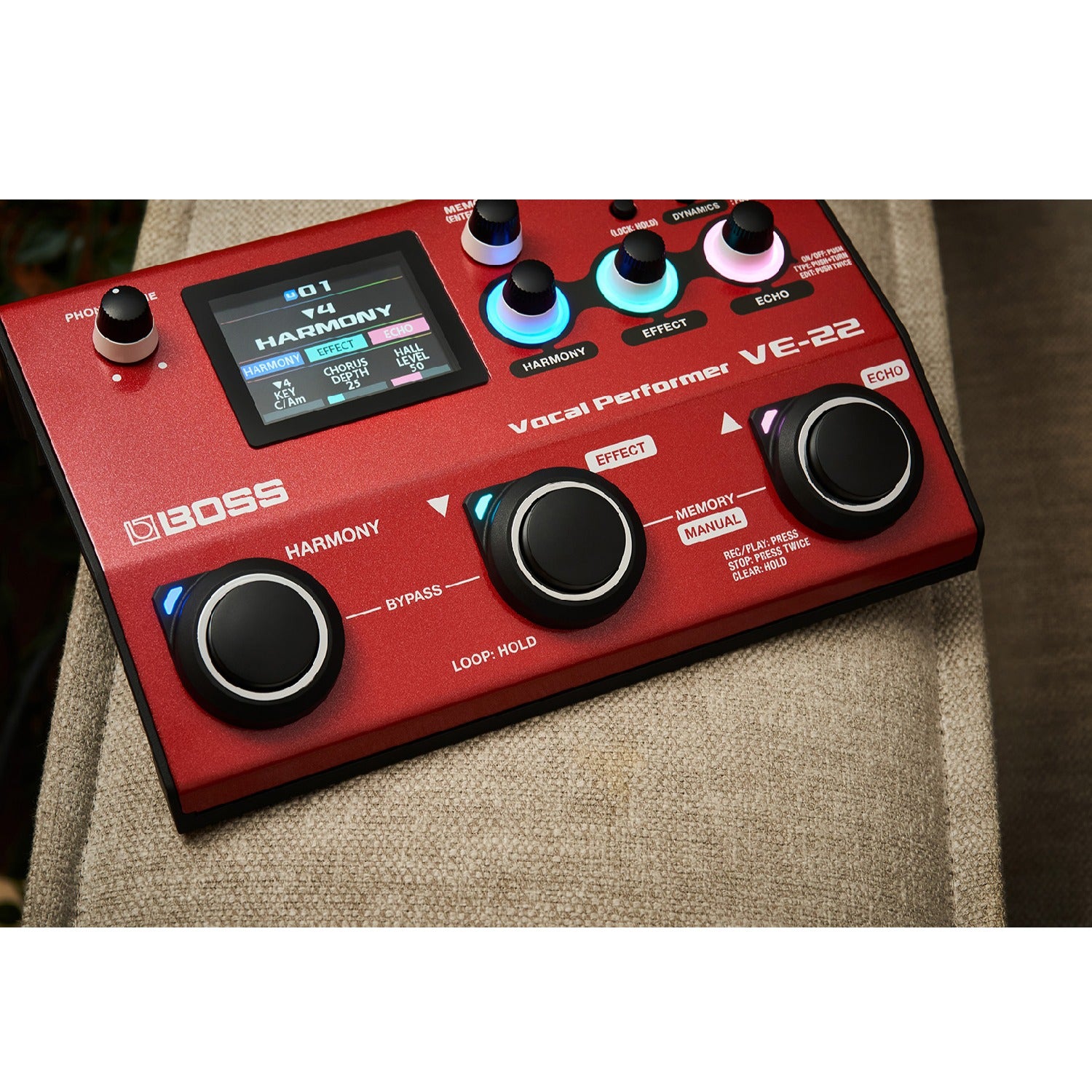 Boss Vocal Pedals & Processors Boss VE-22 Vocal Performer Effect Pedal