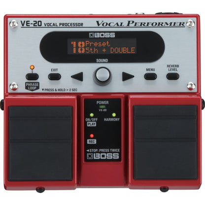 Boss Voice Processors Boss VE-20 Vocal Multi-Effects Processor with Harmony and Looper