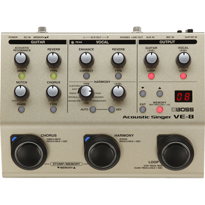 Boss Voice Processors Boss VE-8 Acoustic Singer