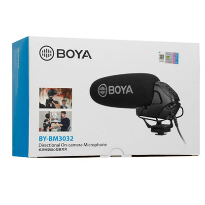 Boya Condenser Microphones Boya BY-BM3032 Directional On-Camera Super-Cardioid Shotgun Condenser Microphone