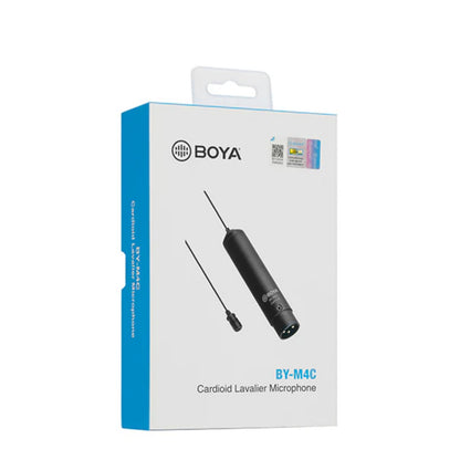 Boya Condenser Microphones Boya BY-M4C Professional Cardioid Lavalier Condenser Microphone