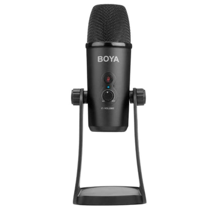 boya condenser microphones boya by-pm700 usb condenser microphone - black - open box