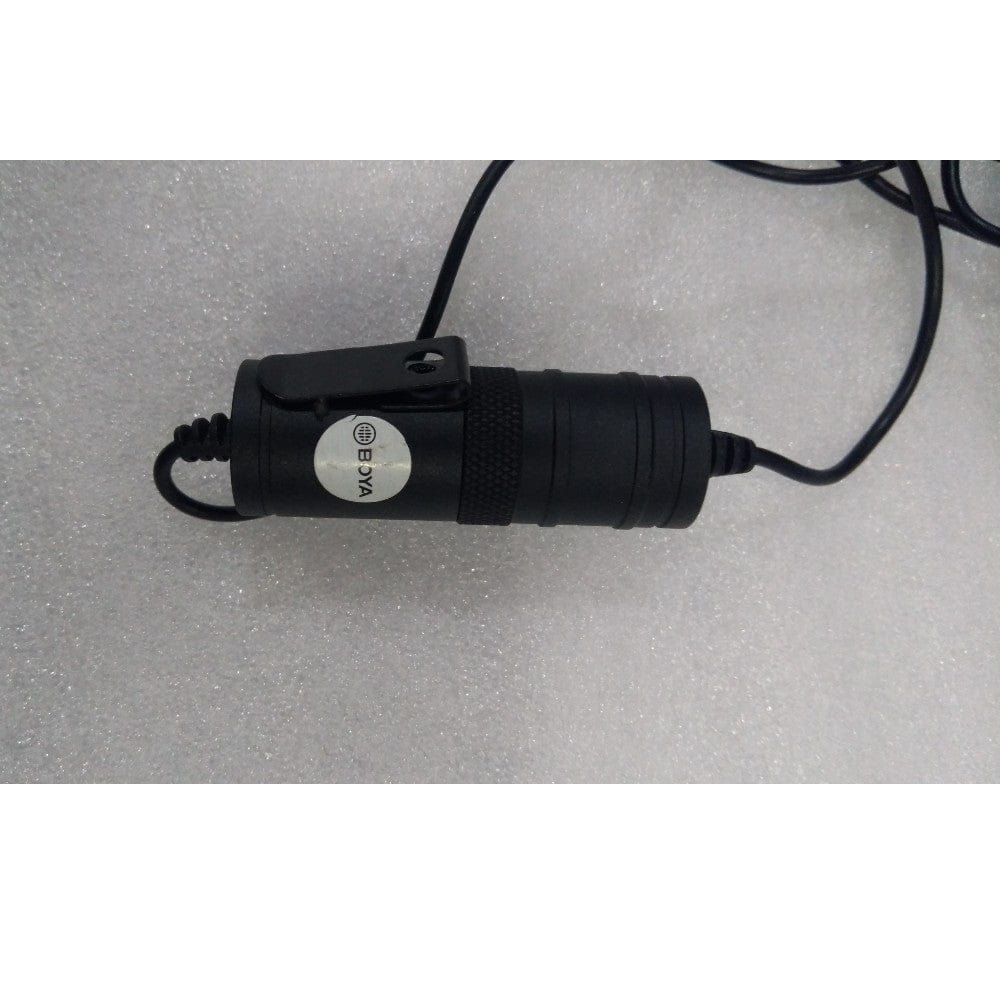 boya lavalier microphones 202101872974 boya bym1 omnidirectional level condenser microphone - black - open box b stock 