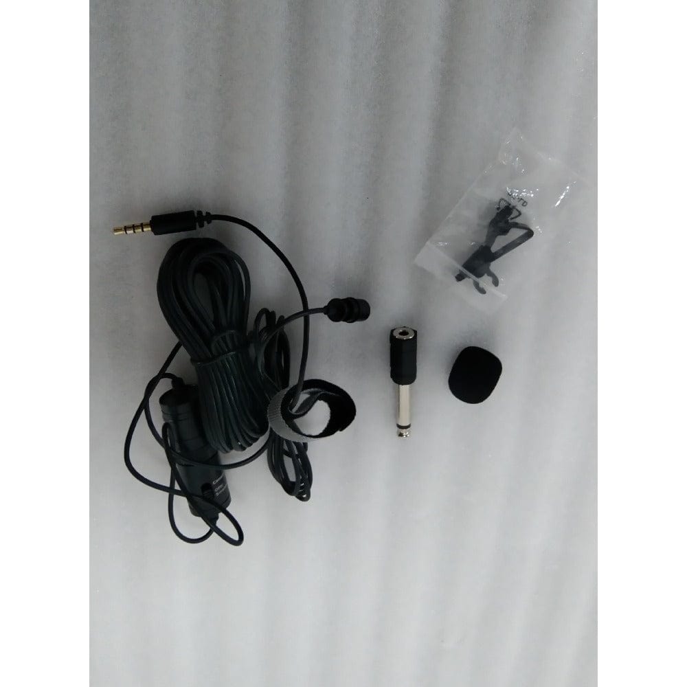 boya lavalier microphones boya bym1 omnidirectional level condenser microphone - black - open box b stock 