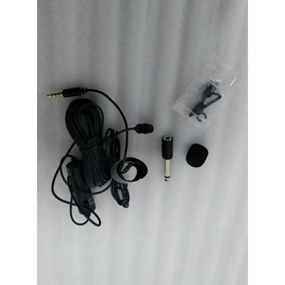 boya lavalier microphones boya bym1 omnidirectional level condenser microphone - black - open box b stock 
