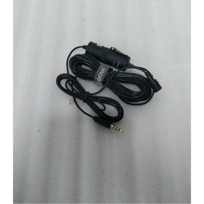 boya lavalier microphones boya bym1 omnidirectional level condenser microphone - black - open box b stock 