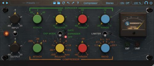 BOZ DIGITAL Virtual Processors Boz 10dB Compressor Dynamics Processor