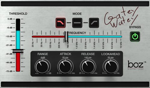 BOZ DIGITAL Virtual Processors Boz Gatey Watey Noise Gate
