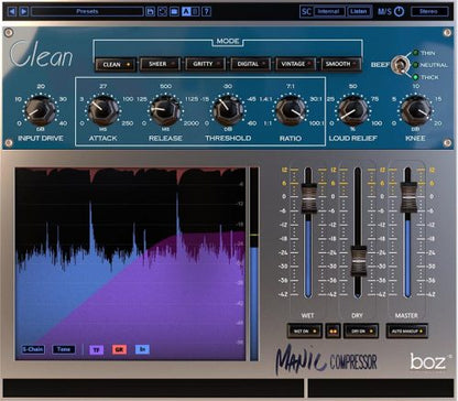 BOZ DIGITAL Virtual Processors Boz Manic Compressor Dynamics Processor