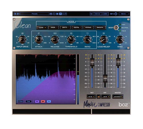BOZ DIGITAL Virtual Processors Boz Manic Compressor Dynamics Processor