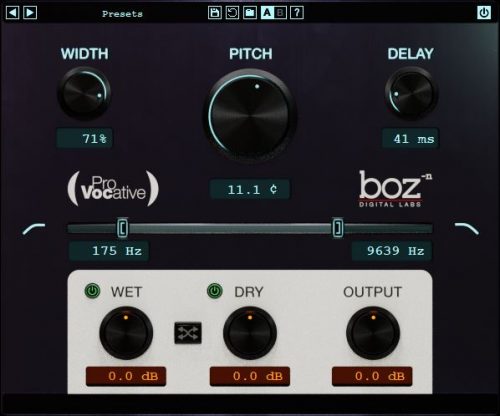 BOZ DIGITAL Virtual Processors Boz ProVocative Distortion Effect