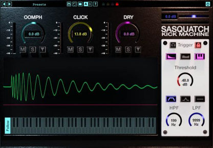 BOZ DIGITAL Virtual Processors Boz Sasquatch Kick Machine 2 Drum Processing Plugin