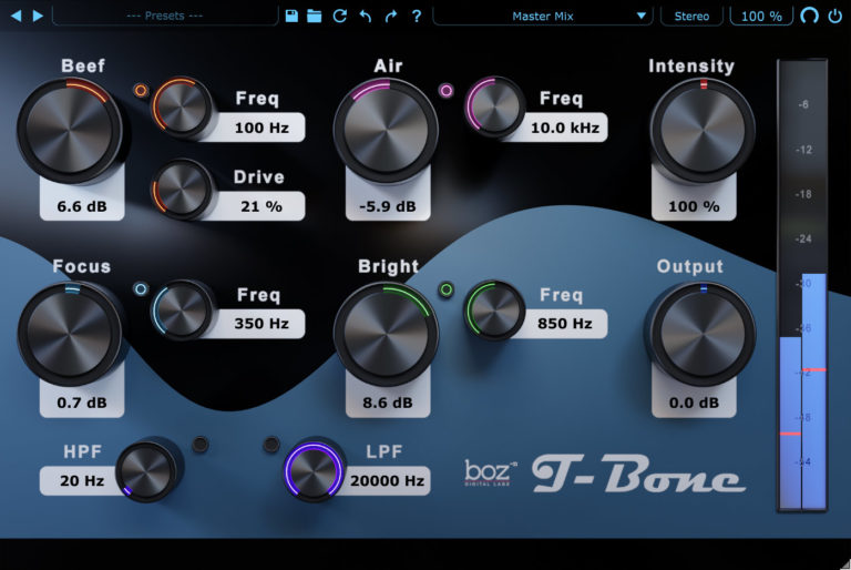 BOZ DIGITAL Virtual Processors Boz T-Bone 2 Transient Shaper