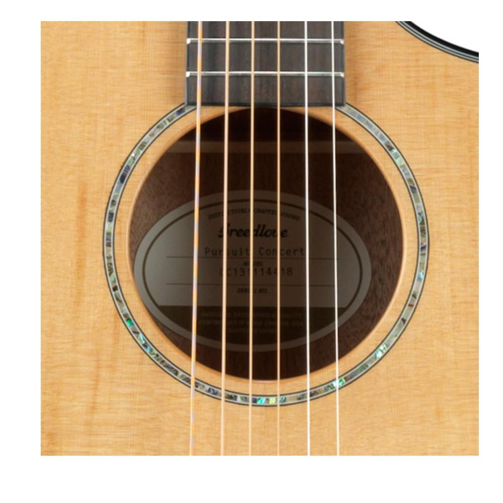breedlove electro acoustic guitars breedlove pursuit concerto ce red cedar electro acoustic guitar with bag- mahogany