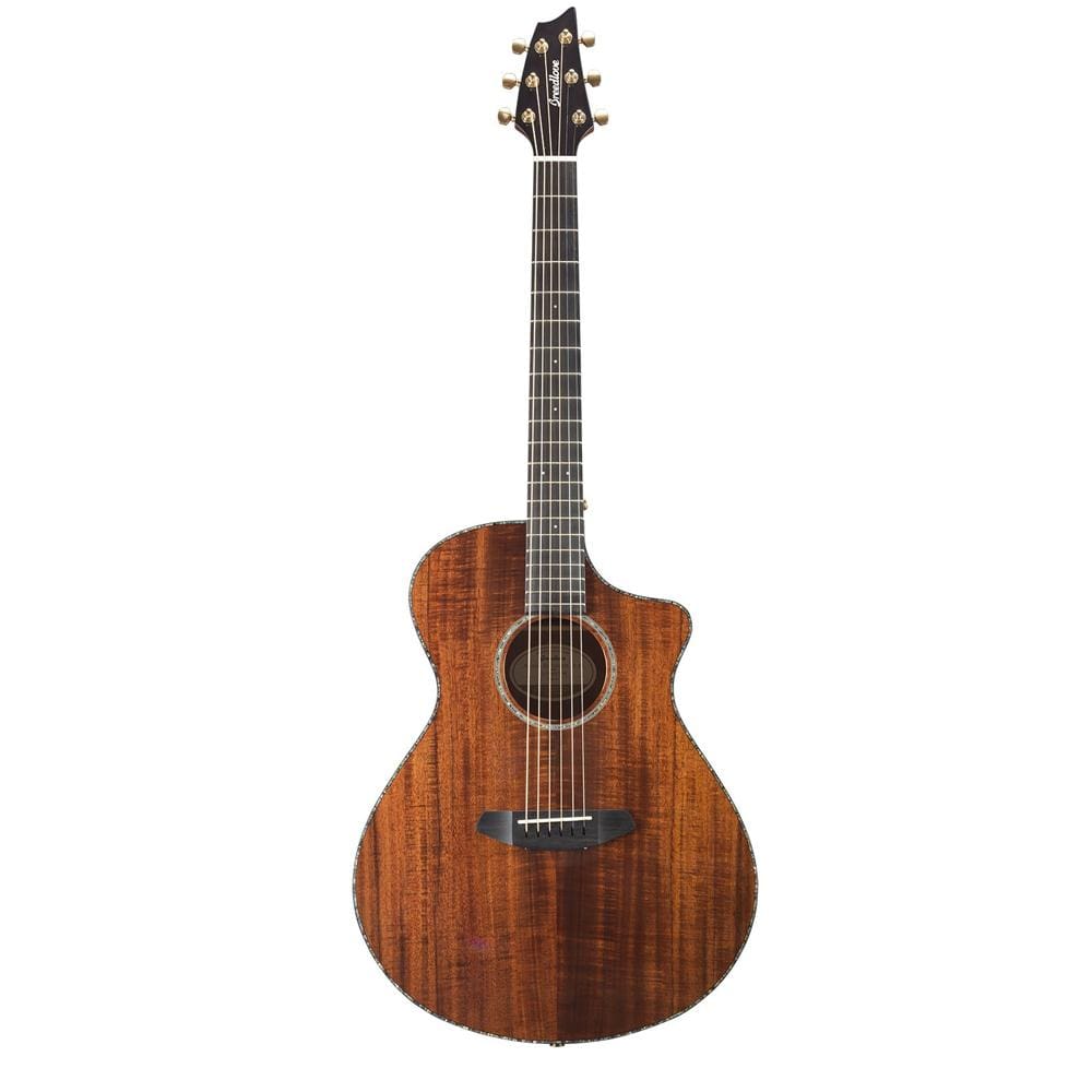 breedlove electro acoustic guitars breedlove pursuit exotic concert 6-string electro acoustic guitar - koa