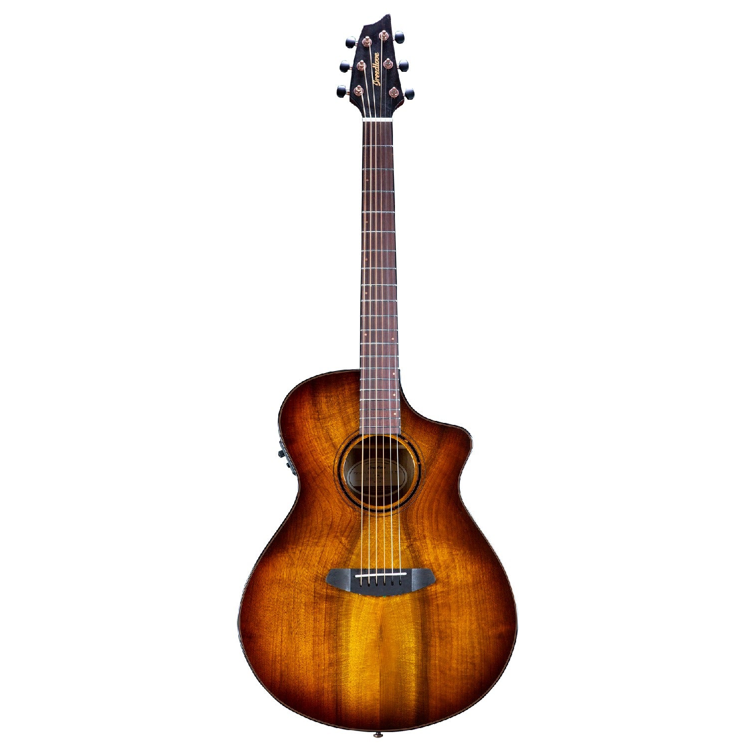 Breedlove Electro Acoustic Guitars Breedlove Pursuit Exotic S Concert Tiger's Eye CE 6 String Electro Acoustic Guitar