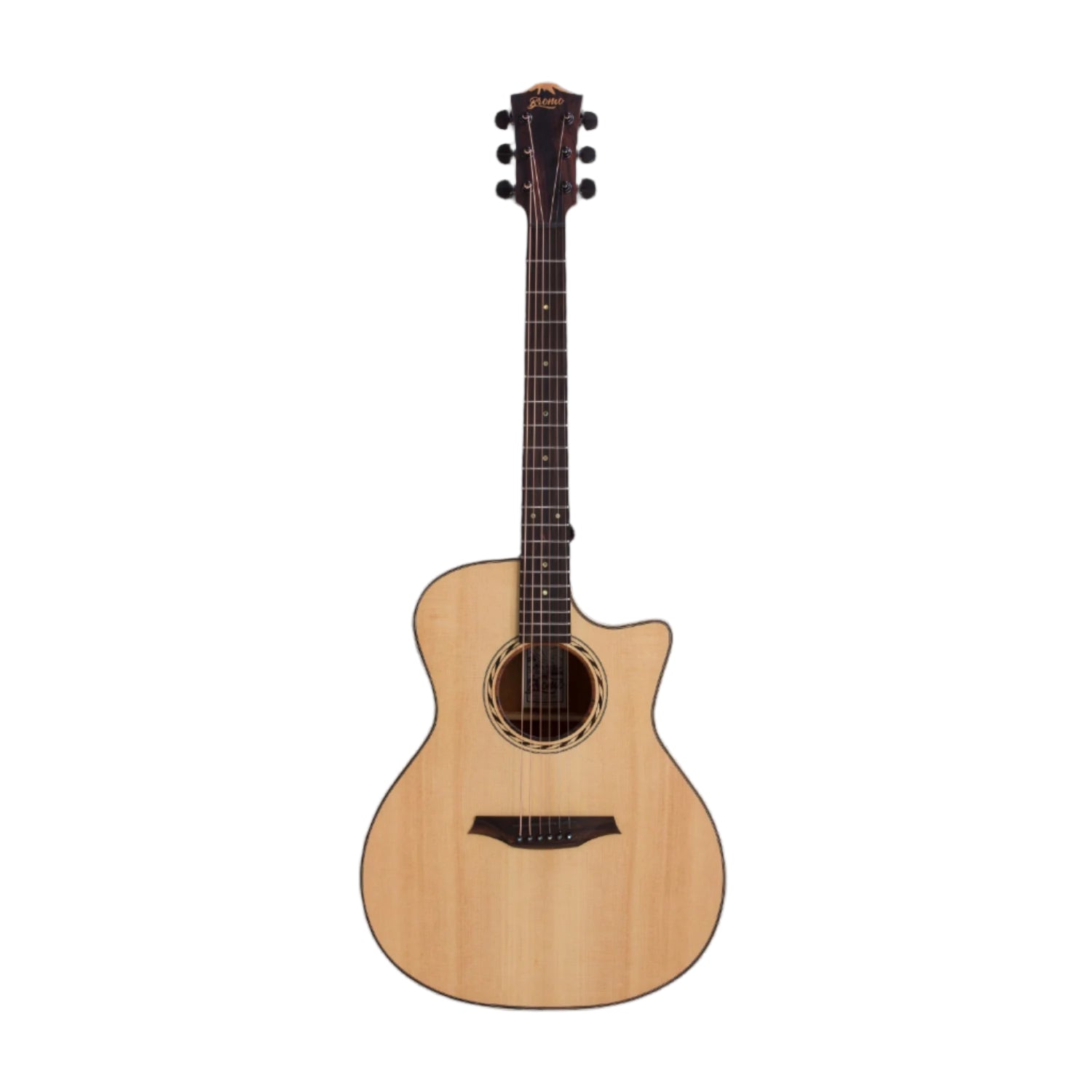 Bromo Electro Acoustic Guitars Bromo BAT2CE Tahoma Series Solid Top 6 String Electro Acoustic Guitar