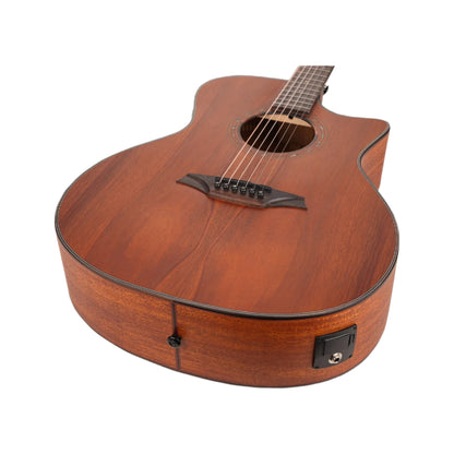 Bromo Electro Acoustic Guitars Mahogany Bromo BAT2MCE Tahoma Series Solid Top 6 String Electro Acoustic Guitar