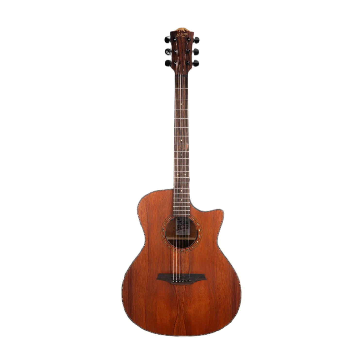 Bromo Electro Acoustic Guitars Mahogany Bromo BAT2MCE Tahoma Series Solid Top 6 String Electro Acoustic Guitar