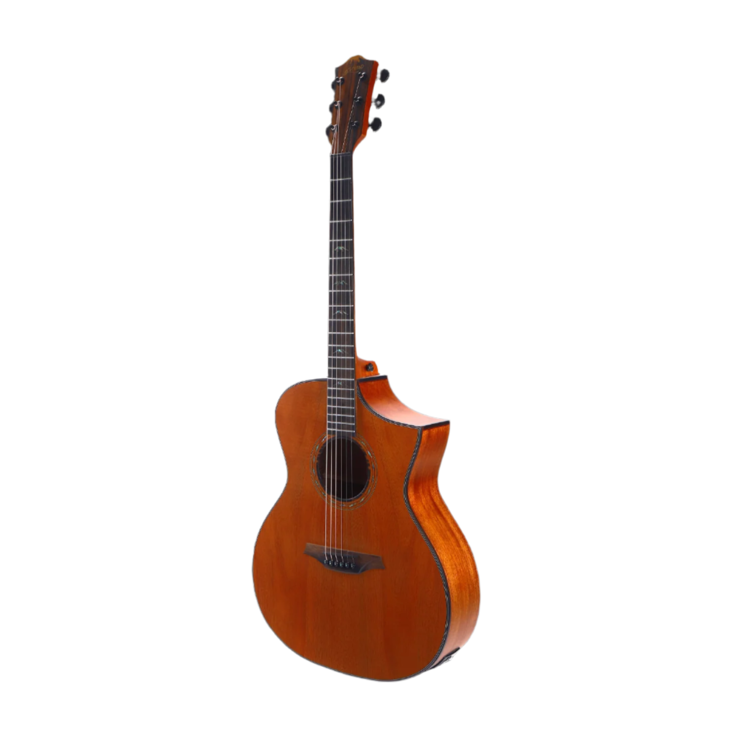 Bromo Electro Acoustic Guitars Mahogany Bromo BAT4MCE Tahoma Series Solid Top 6 String Electro Acoustic Guitar 