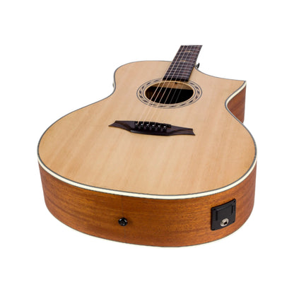 Bromo Electro Acoustic Guitars Natural Bromo BAA4CE Appalachian Series Hillside Auditorium 6 String Electro Acoustic Guitar 