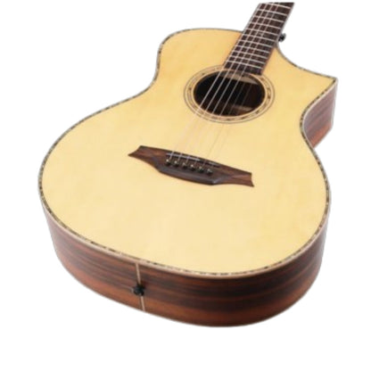 Bromo Electro Acoustic Guitars Natural Bromo BAR5CE Concert All Solid Body Electro Acoustic Guitar - Natural