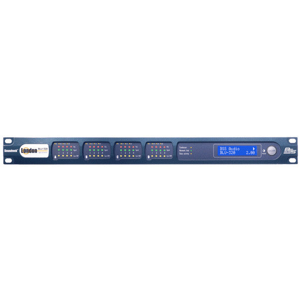 bss audio signal processors bss blu-320 i/o expander with digital audio bus and cobranet