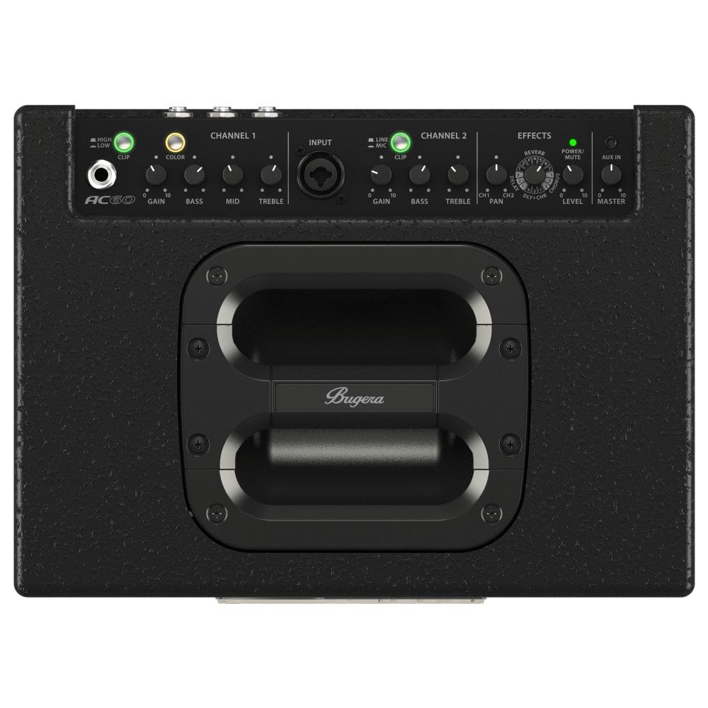 bugera portable guitar amplifiers bugera ac60 portable 60-watt 2-channel acoustic instrument amplifier