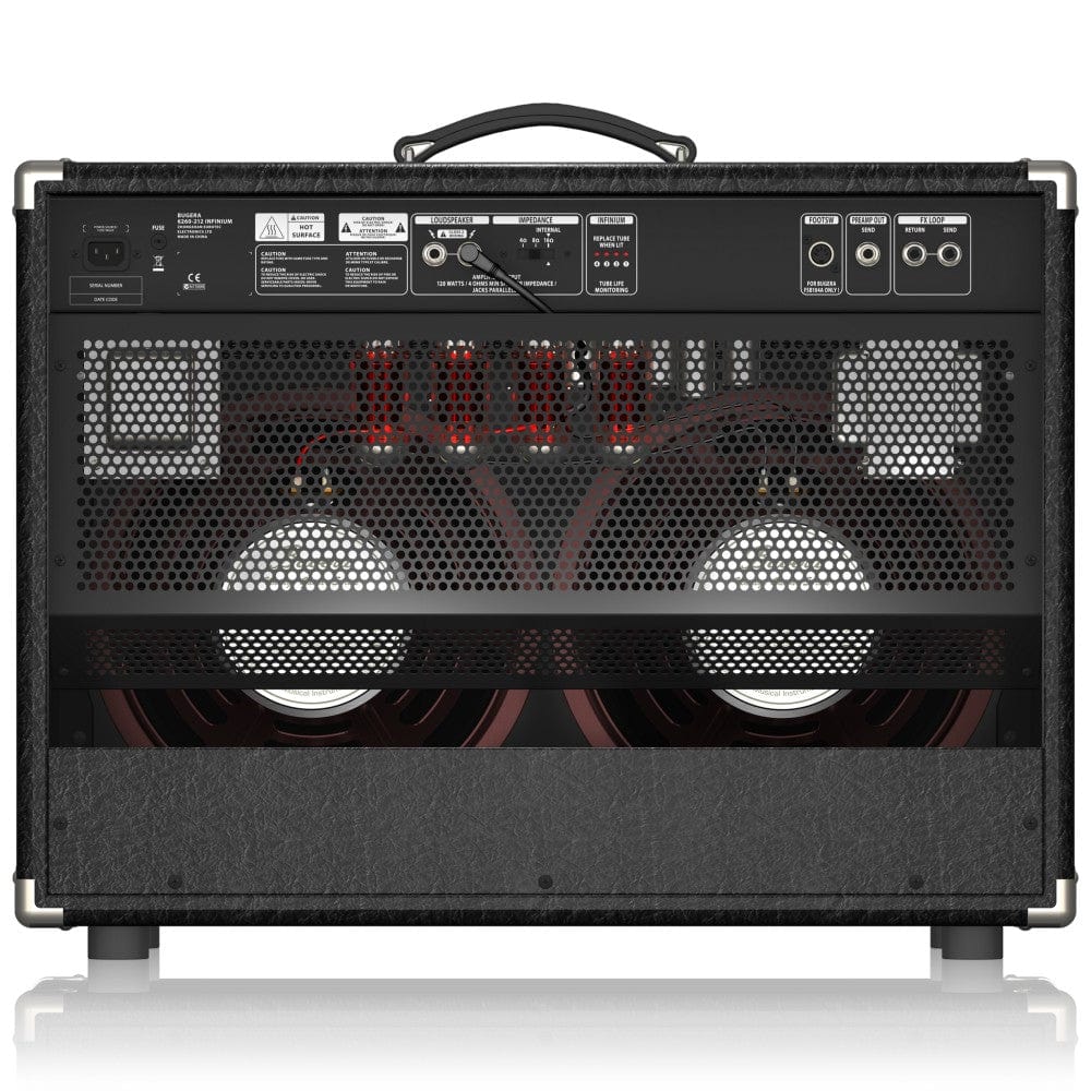 bugera tube amplifiers bugera 6260-212 infinium ultimate rock tone 120 watt amplifier