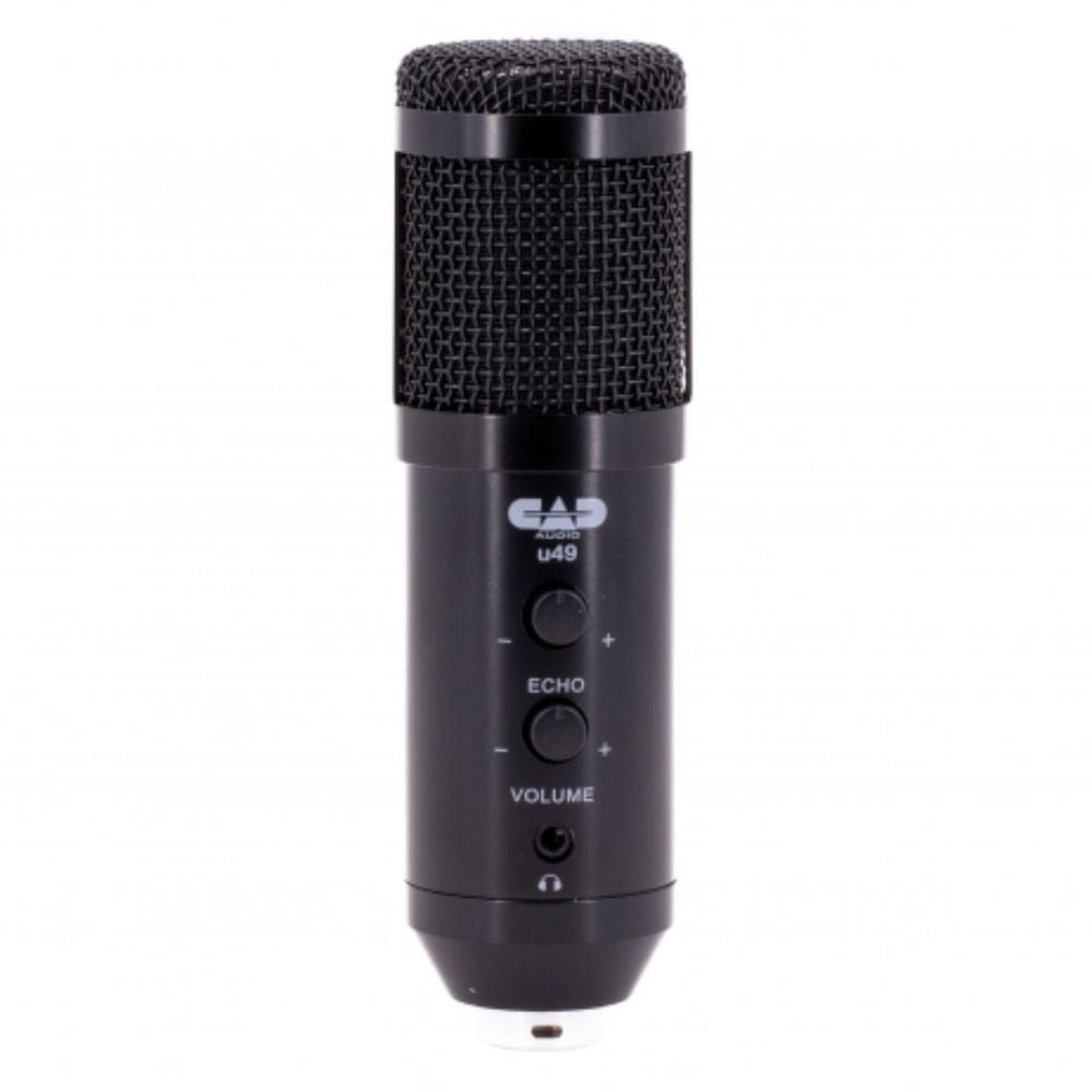CAD Usb Microphones Black CAD Audio U49 Side Address Studio USB Microphone