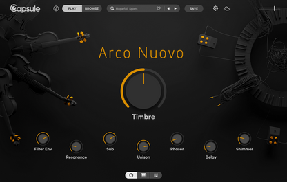CAPSULE AUDIO Virtual Instruments Capsule Arco Nuovo: Modern Violin