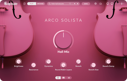 CAPSULE AUDIO Virtual Instruments Capsule Arco Solista: Solo Violin – Professional Audio Software & Plugin