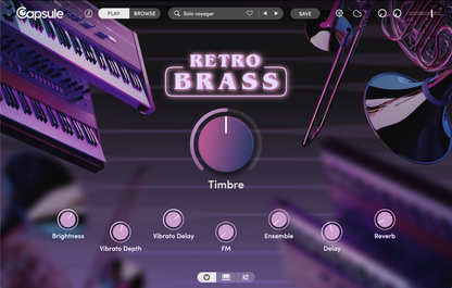 CAPSULE AUDIO Virtual Instruments Capsule Retro Brass: Brass Instrument – Professional Audio Software & Plugin