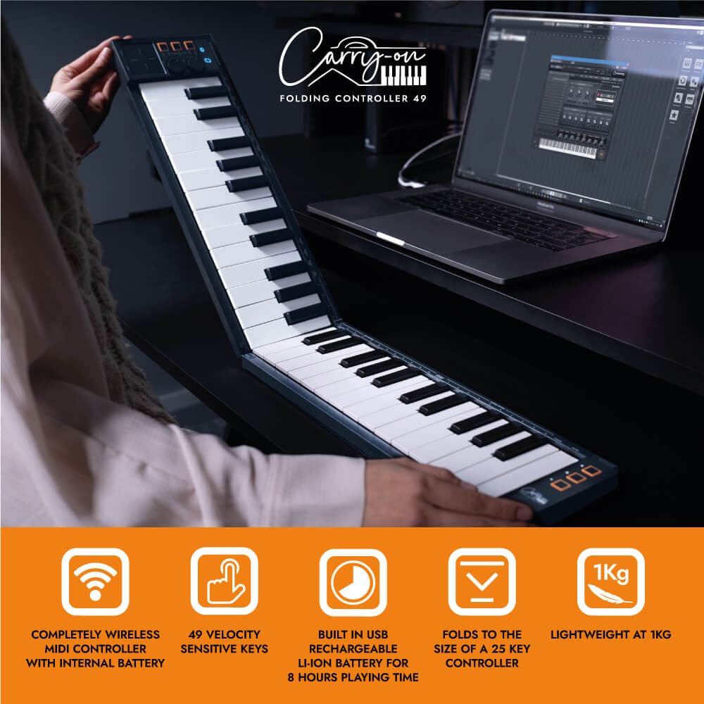 Carry-On Midi Controllers Blackstar Carry-on Folding Controller 49 Midi Controller