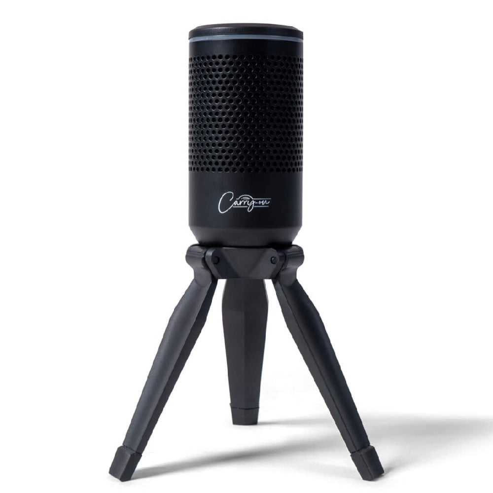 Carry-On USB Microphones Black Carry-On USB Microphone with Built in Foldable Stand 