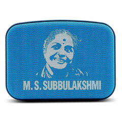Carvaan Bluetooth Speakers Saregama Carvaan Mini MS Subbulakshmi- Portable Music Player With Bluetooth/FM/AM/AUX- Aqua Blue