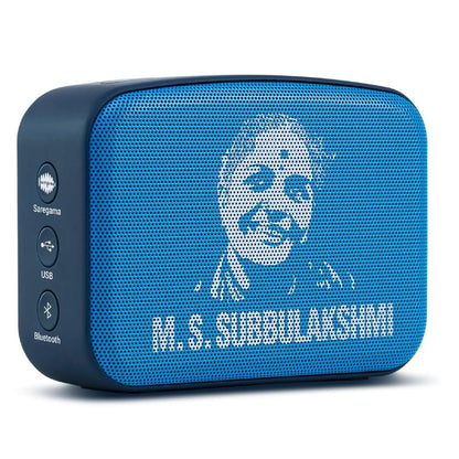 carvaan bluetooth speakers saregama carvaan mini ms subbulakshmi- portable music player with bluetooth/fm/am/aux- aqua blue