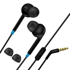 Carvaan In-Ear Wired Headphones Saregama Carvaan GX01 In-Ear Wired Headphone With Mic- Classic Black