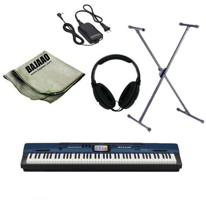 casio digital piano bundles casio privia pro px-560 mbe arranger piano with stand, headphones, polishing cloth and power adapter
