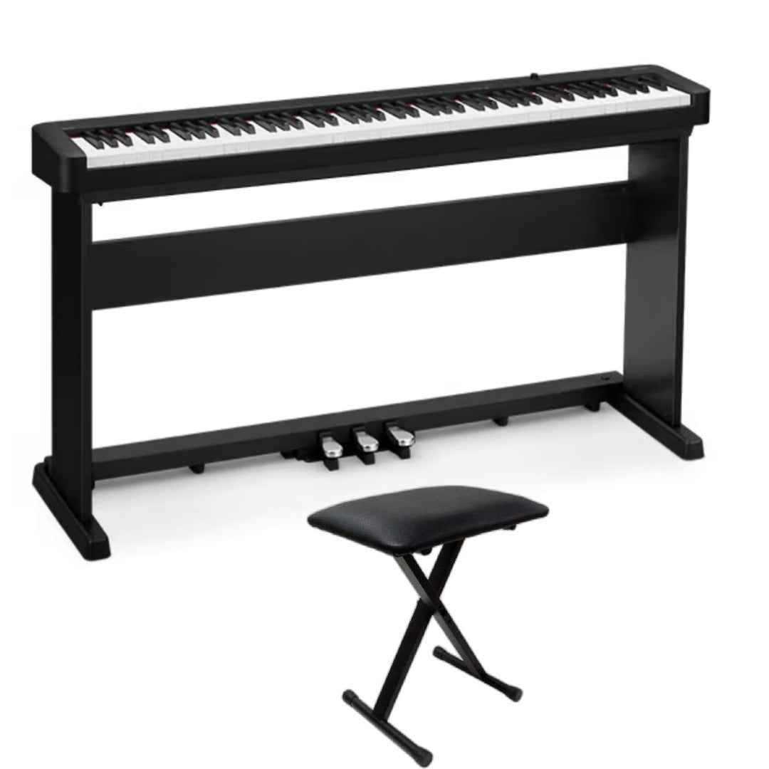 Casio Digital Pianos Black / Piano with Stand & Bench Casio CDP Series CDP-S160 88 Key Digital Piano #color_black,style_piano-with-stand-&-bench