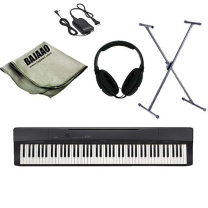 casio digital pianos casio px-160 privia 88-key digital piano with stand, headphones, polishing cloth and power adapter