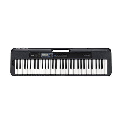 Casio Keyboard Bundles Casio Casiotone CT S300 61 Key Portable Keyboard with Adapter, Polishing Cloth, Dust Cover, Online Lessons, Warranty & Ebook