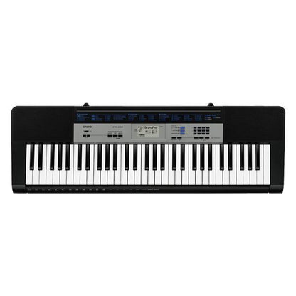 casio keyboard bundles casio ctk 1550 61 key standard portable keyboard with power adapter, gigbag, cloth & ebook
