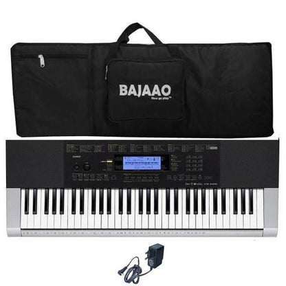 Casio Keyboard Bundles Casio CTK-4400 Portable Keyboard with Gigbag And Power Adapter
