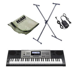 Casio Keyboard Bundles Casio CTK-6300IN Keyboard with Stand, Polishing Cloth and Power Adapter