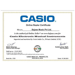 Casio Keyboard Bundles Casio CTK-6300IN Keyboard with Stand, Polishing Cloth and Power Adapter